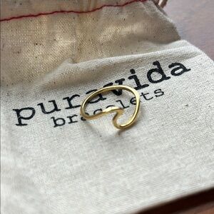 Pura Vida Gold Ocean Wave Ring